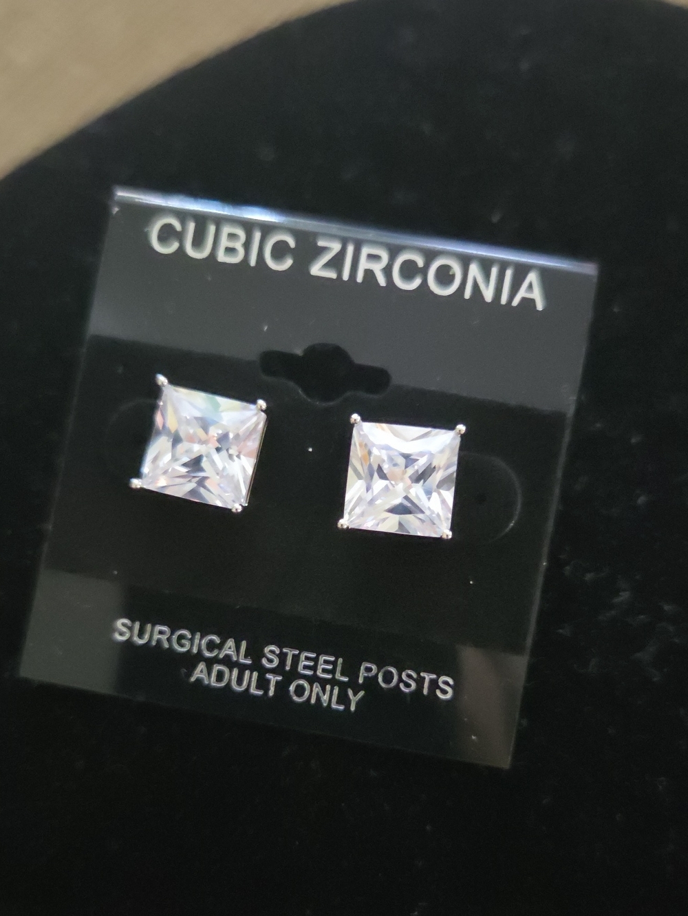 Cubic Zirconia Stud Earrings NWT